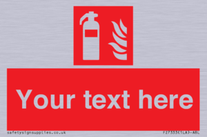 Custom Fire extinguisher Sign